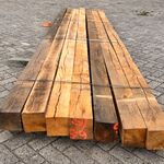 7x Eiken Balken Fijnbezaagd, 150x150mm, Lengte 500cm